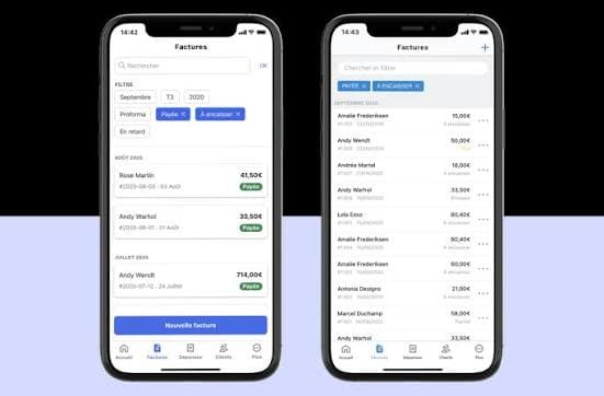Application mobile de devis